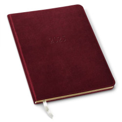 Gallery Leather Professional Weekly Planner 2025 | Acadia Burgundy