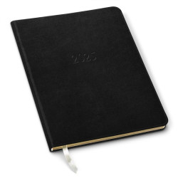 Gallery Leather Professional Weekly Planner 2025 | Acadia Black