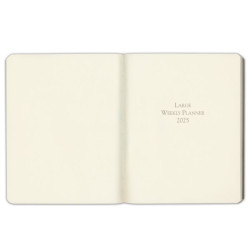 Gallery Leather Large Weekly Leather Planner 2025  | Metallic Rose Gold