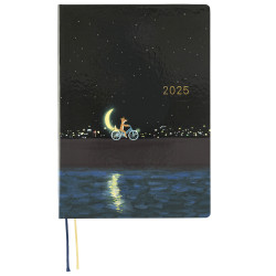 Kalendarz dzienny 2025 Hobonichi Hon A5 | Hiroko Kubota: Crescent Moon Delivery | Edycja angielska