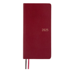 Weekly Calendar 2025 Hobonichi Techo Weeks | Leather: Pomegranate | English version