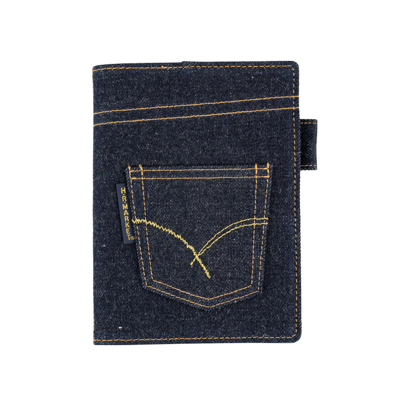 Cover for Hobonichi Techo 5-Year A6 | Hollywood Ranch Market: Indigo Jeans Pocket