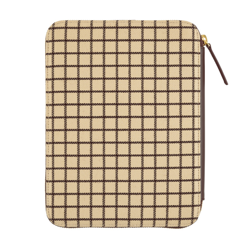 Hobonichi Techo Cover A5 | Taut Zipped (Café au Lait Plaid)