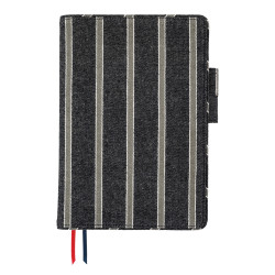 Hobonichi Techo Cover A5 | Lined Fabric: Twill (Navy & Gray)