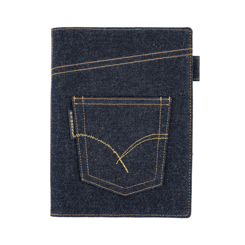 Cover for Hobonichi Techo 5-Year A5 Large | Hollywood Ranch Market: Indigo Jeans Pocket