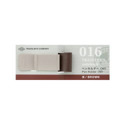 Traveler's Notebook Refill 016 | Pen holder | Brown