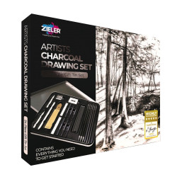 Charcoal Drawing Set Zieler | 24 pcs.