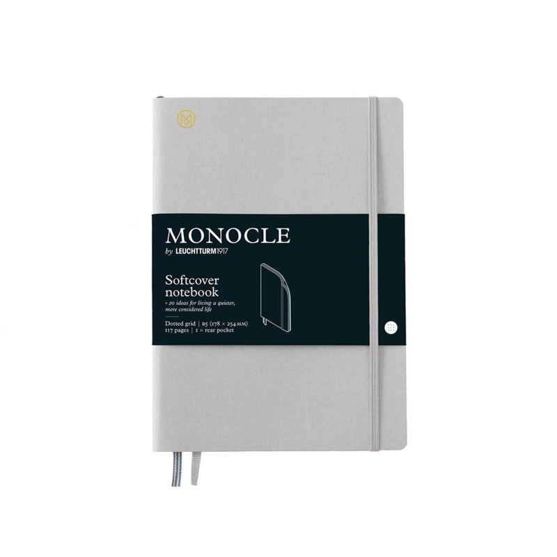 Notatnik Monocle by Leuchtturm1917 Softcover B5 w kropki | Jasnoszary