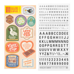 PRE-ORDER: Customized Sticker Set for Traveler's Notebook Diary 2025 | Love and Trip