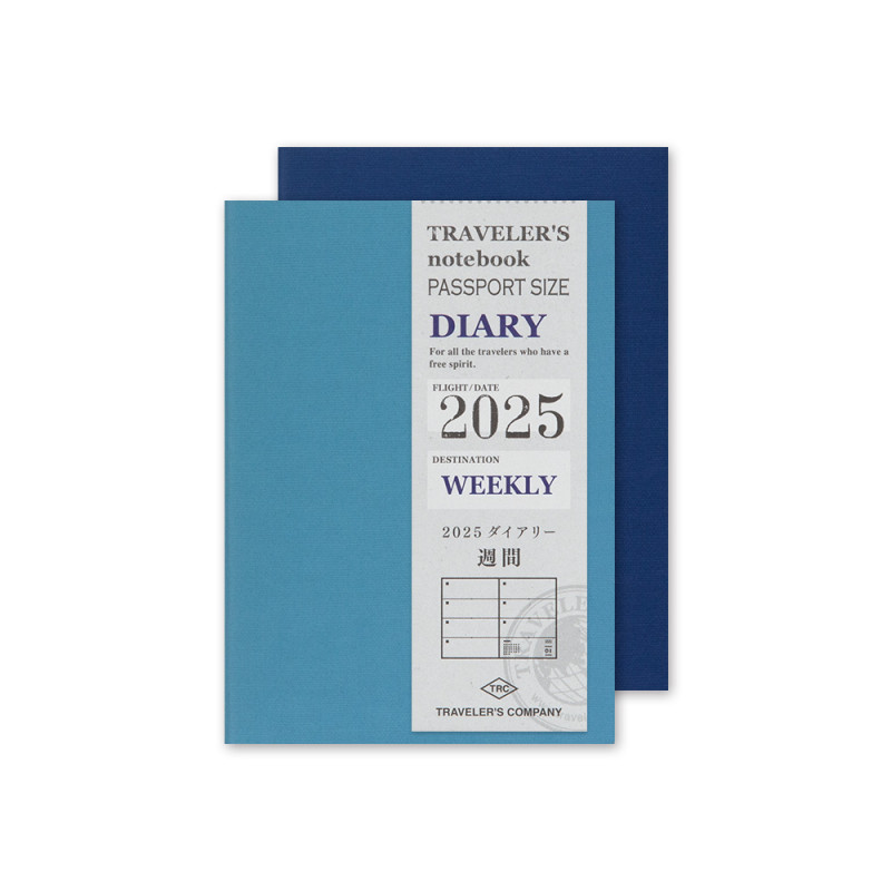 Traveler's Noteboook Passport Size 2025 | Weekly Refill