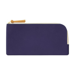 Lihit Lab Bloomin Flat Pouch Pen Size | Dark Blue