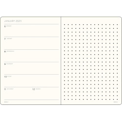 Leuchtturm1917 Horizontal Weekly Planner 2025 | Port Red