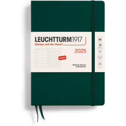 Leuchtturm1917 Horizontal Weekly Planner 2025 | Forest Green