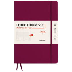 Leuchtturm1917 Vertical Weekly Planner 2025 | Port Red