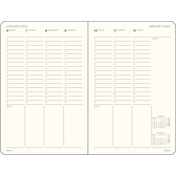 Leuchtturm1917 Vertical Weekly Planner 2025 | Port Red