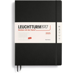 Leuchtturm1917 Vertical Weekly Planner 2025 Master A4+ | Black