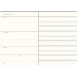 Leuchtturm1917 Horizontal Weekly Planner 2025 Master A4+ | Black