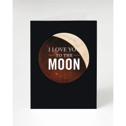 Cognitive Surplus Greeting Card | I Love You to the Moon