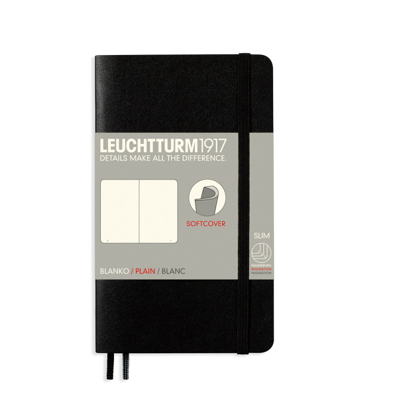 Leuchtturm1917 Notebook Softcover A6 |Black