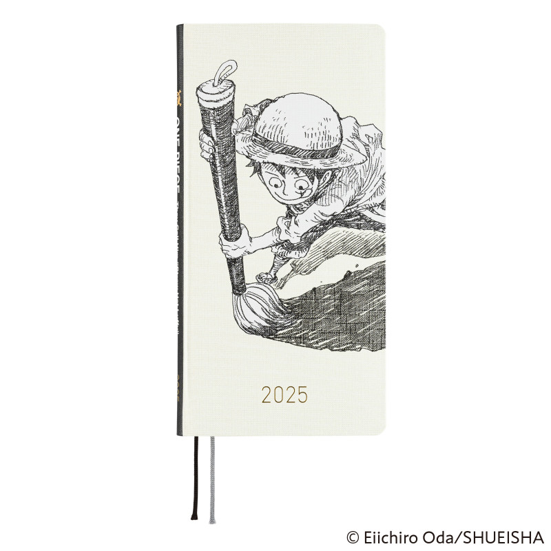 Hobonichi Techo Weeks 2025 | One Piece: Dtraw Hat Luffy (Ivory) | Japan version