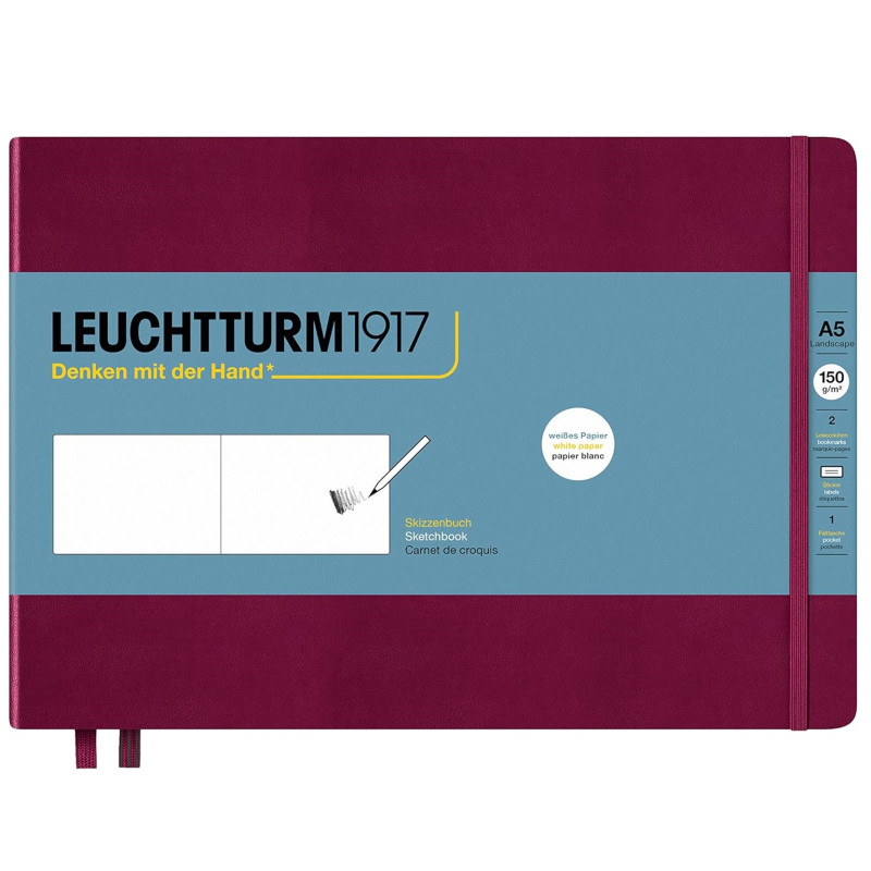 Leuchtturm1917 Horizontal Sketchbook A5 | Burgundy