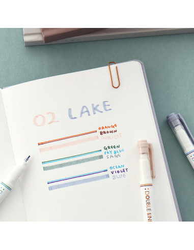 ICONIC Double Line Deco Pen | Lake