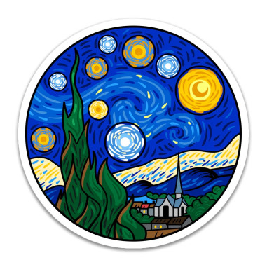 Sticker | The Starry Night