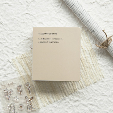 Stamp Ephemera Storage Book | Beige