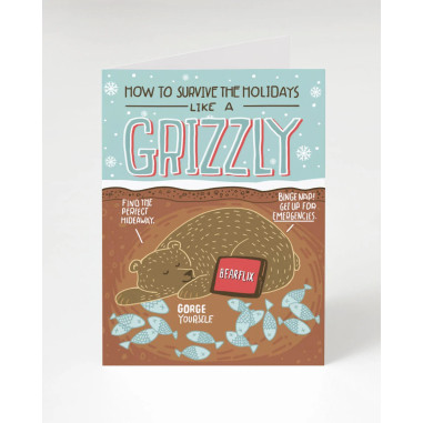 Cognitive Surplus Greeting Card | Grizzly