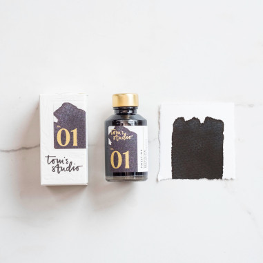 Tom's Studio Fountain Pen Ink | 01 Deep Black