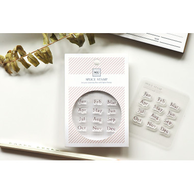 Icon Clear Stamp Set | Months