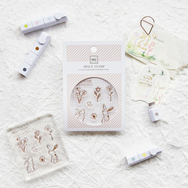 Icon Clear Stamp Set | Flowers and Bunnies