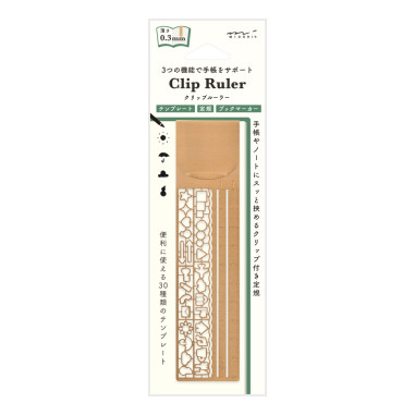 Midori Clip Ruler | Copper A