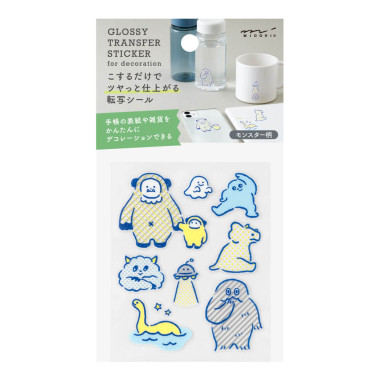 Midori Glossy Transfer Sticker for decorations | Monster