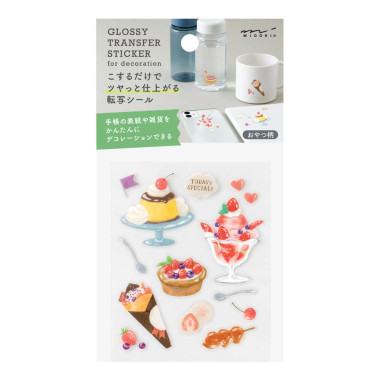 Midori Glossy Transfer Sticker for decorations | Snack