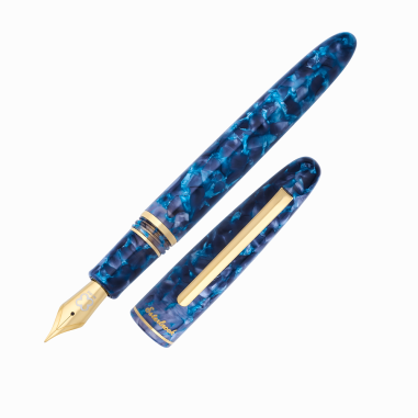 Esterbrook Fountain Pen Estie | Blue Moon Gold Trim