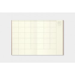 Wkład do Traveler's Notebook 006 (Passport Size): Kalendarz wieczny miesięczny