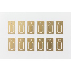 BRASS Number Clips